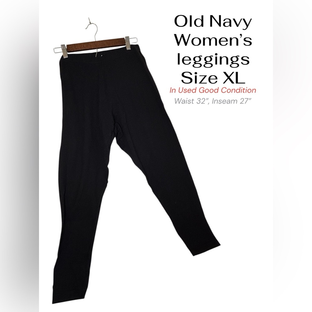 Old Navy Women's Black Jersey Leggings Size XL